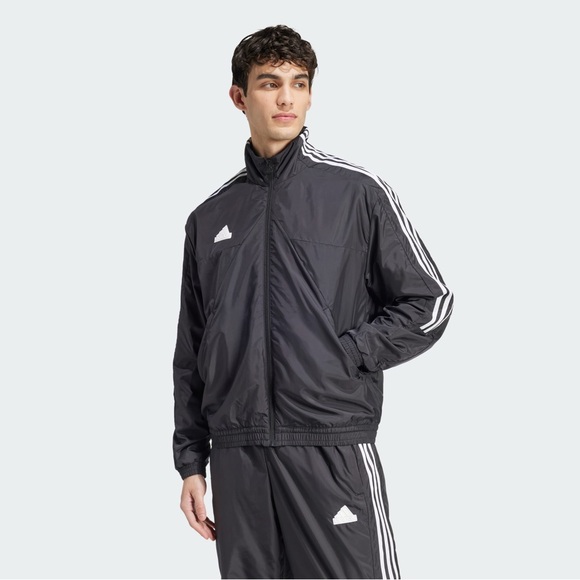 ADIDAS House of Tiro 3 Stripe Full Zip Track Jacket MEDIUM Black & White NWT - Picture 1 of 14
